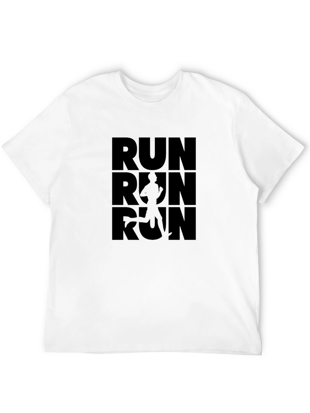 Run T-Shirt - Black Graphic Tee