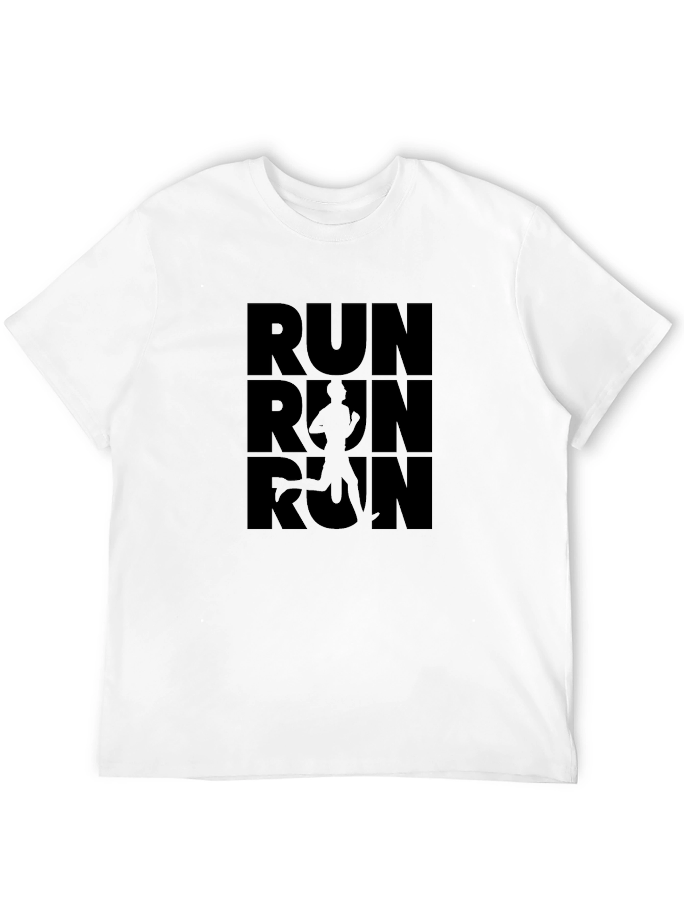 Run T-Shirt - Black Graphic Tee