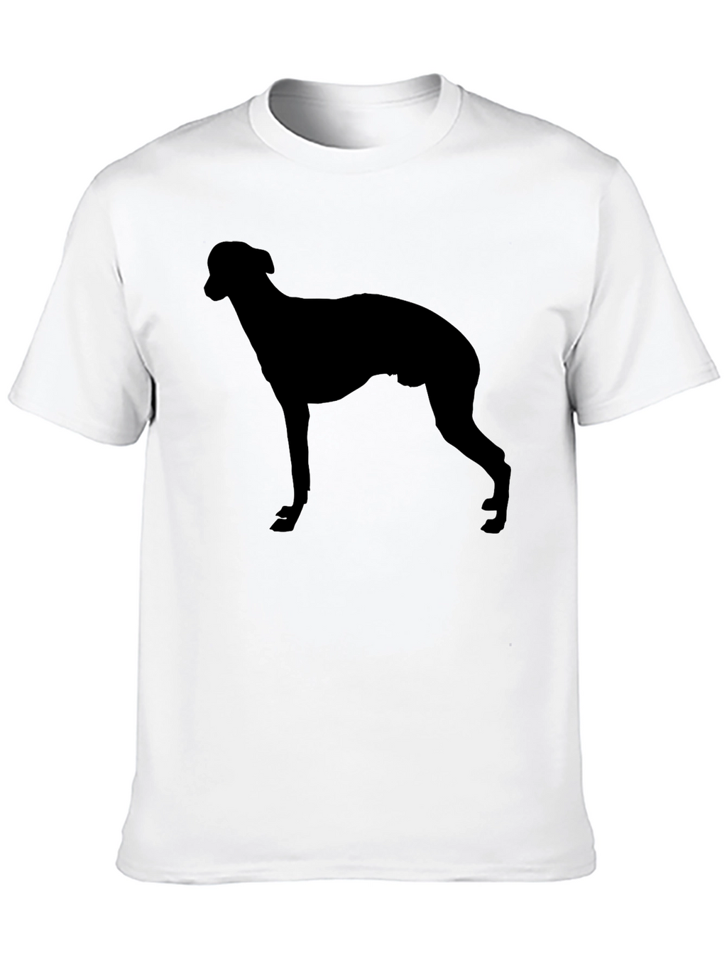 Dog Silhouette Black T-Shirt