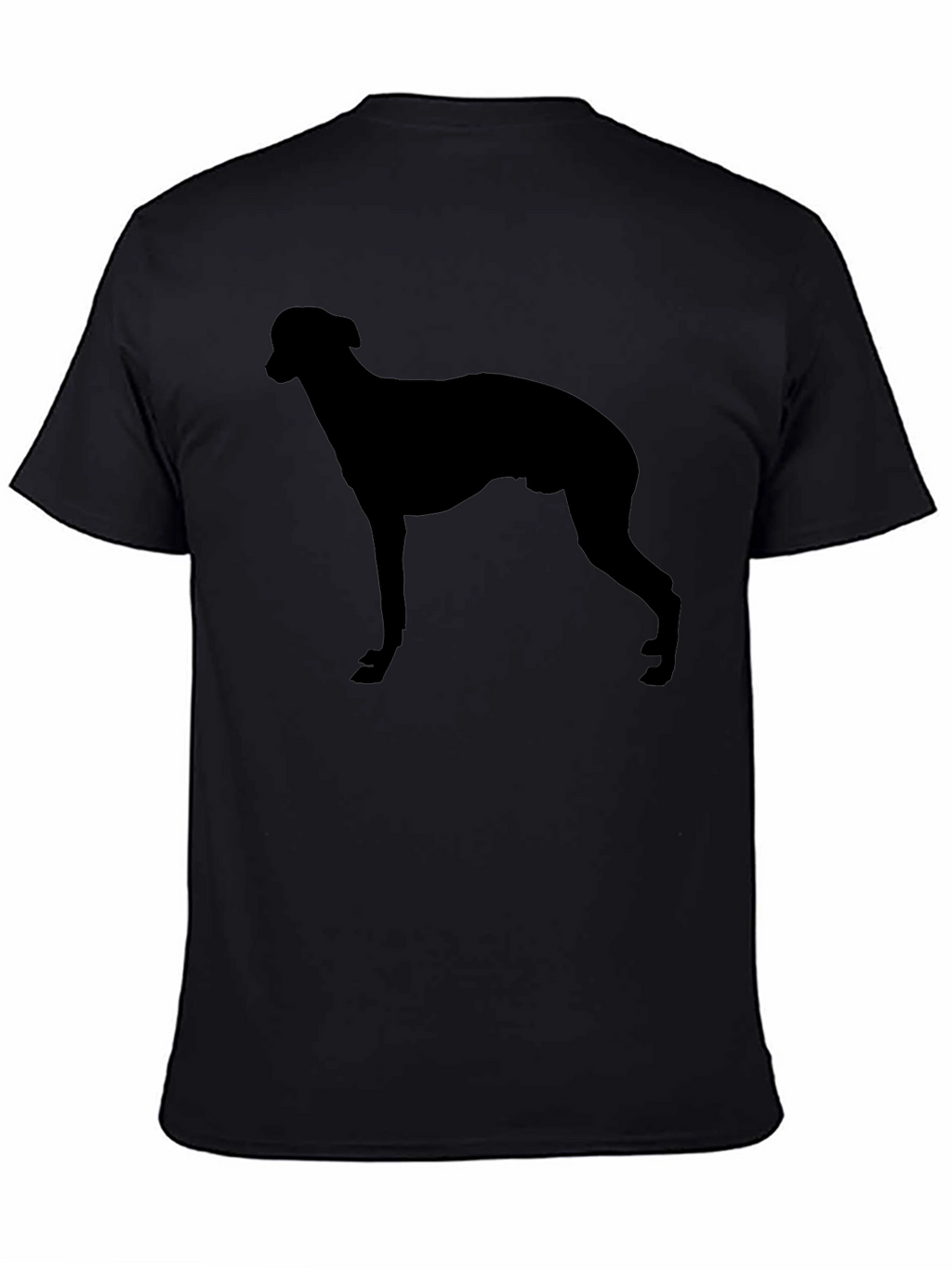 Dog Silhouette Black T-Shirt