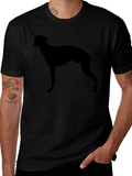Dog Silhouette Black T-Shirt