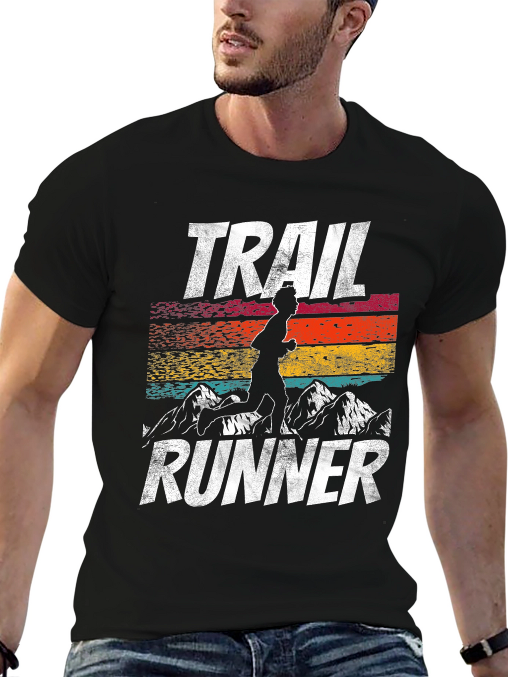 Trail Runner Graphic Tee - Retro Style