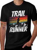 Trail Runner Graphic Tee - Retro Style