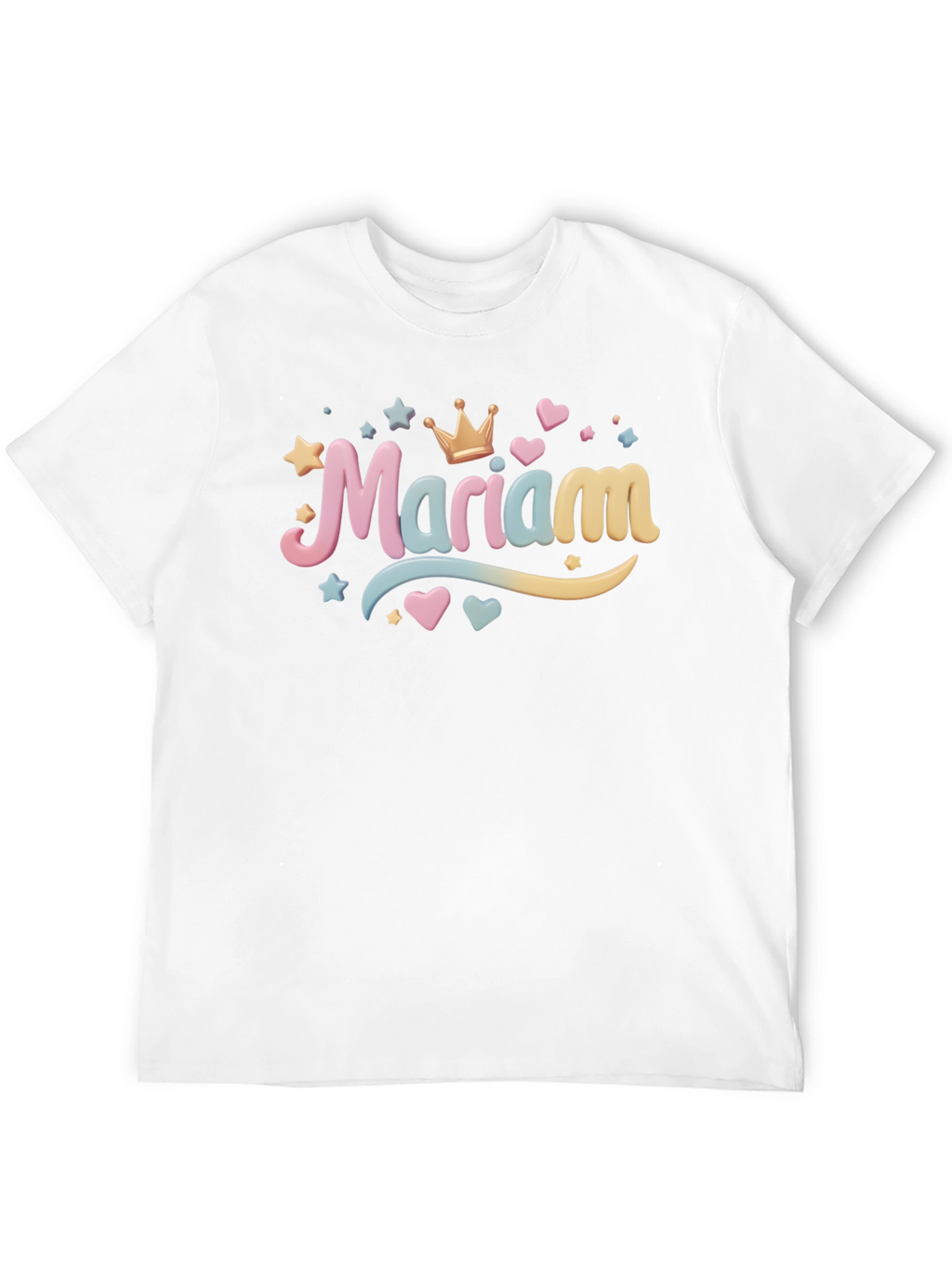 Mariam Name Black T-Shirt - Personalized Gift