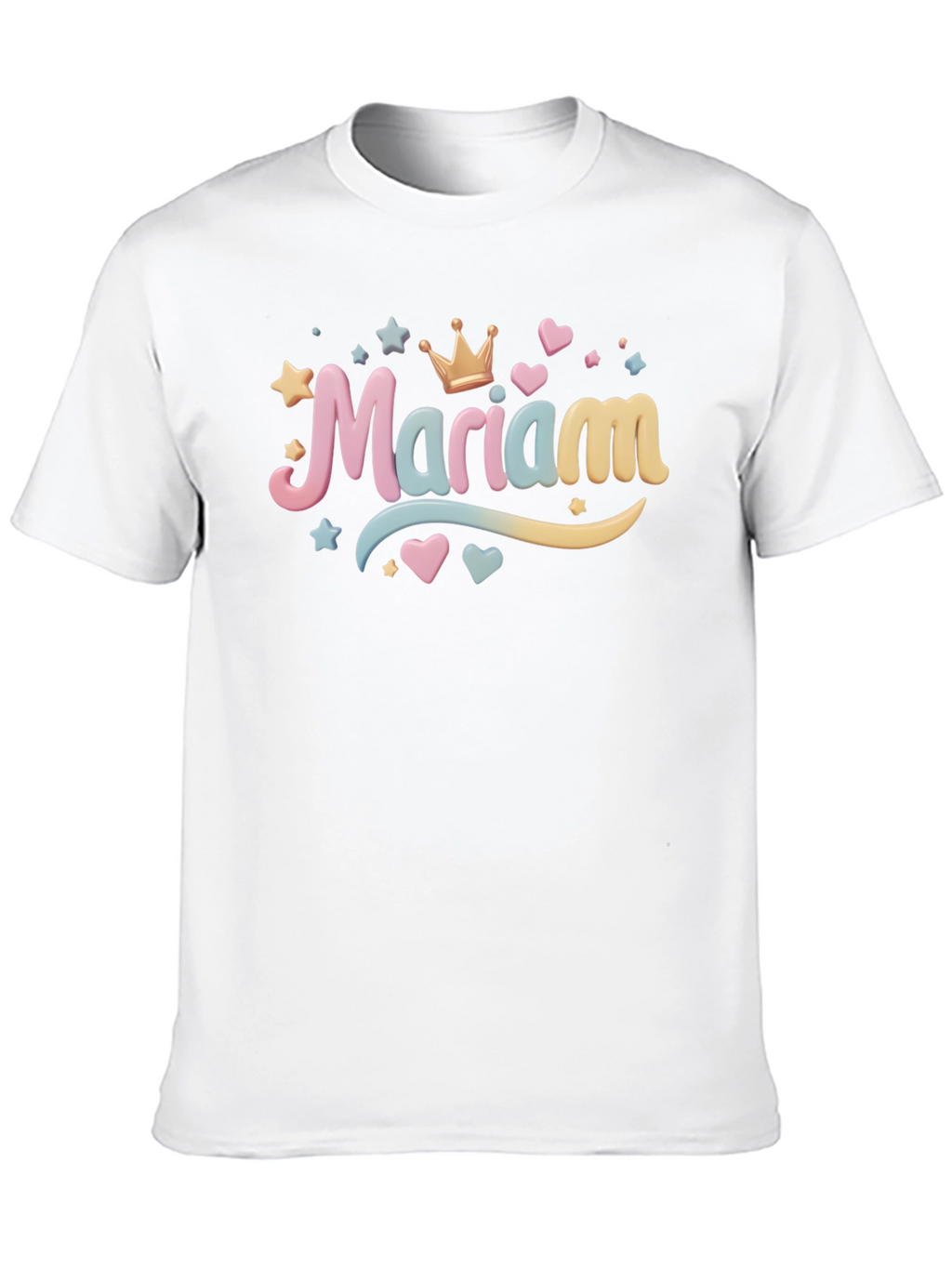 Mariam Name Black T-Shirt - Personalized Gift