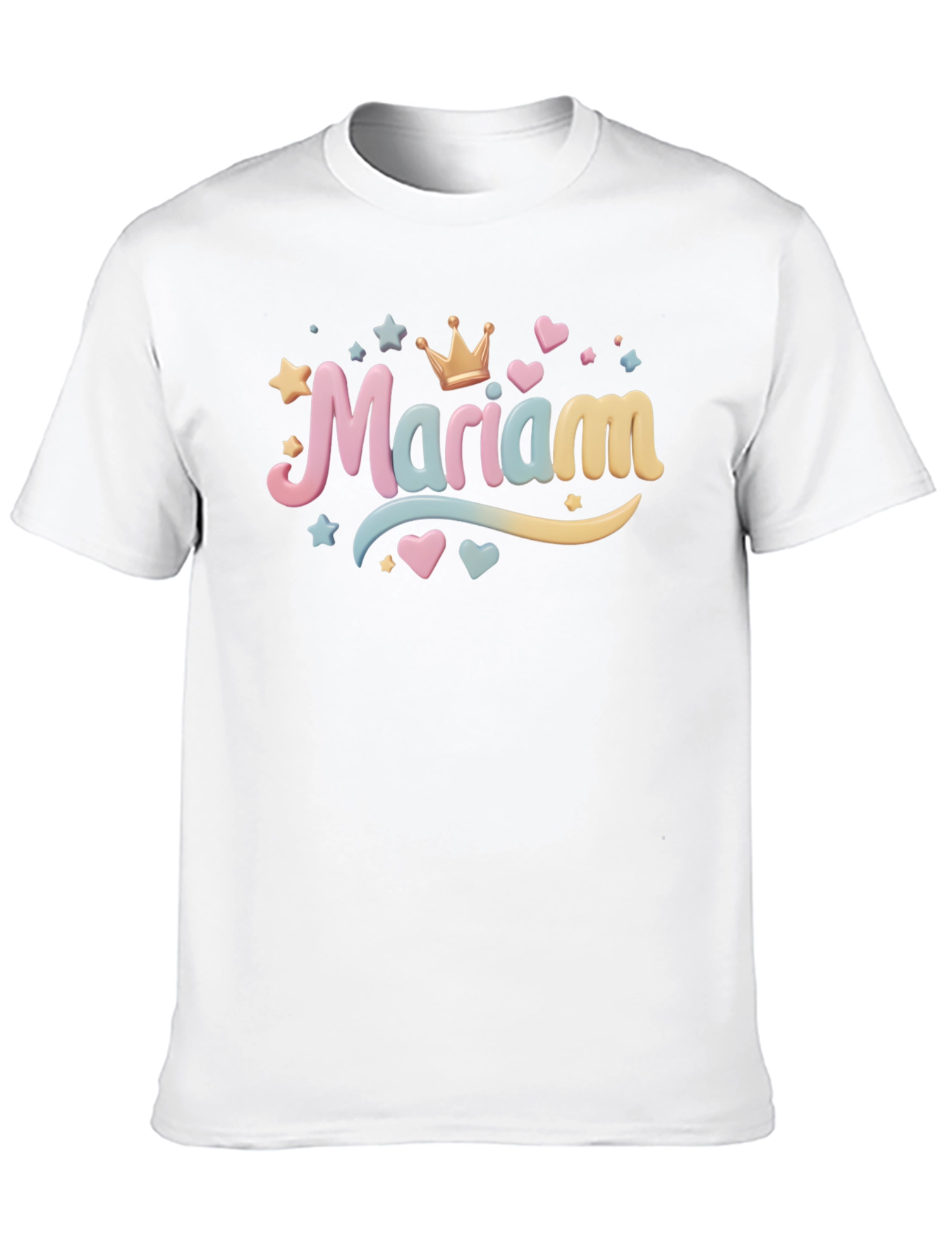 Mariam Name Black T-Shirt - Personalized Gift