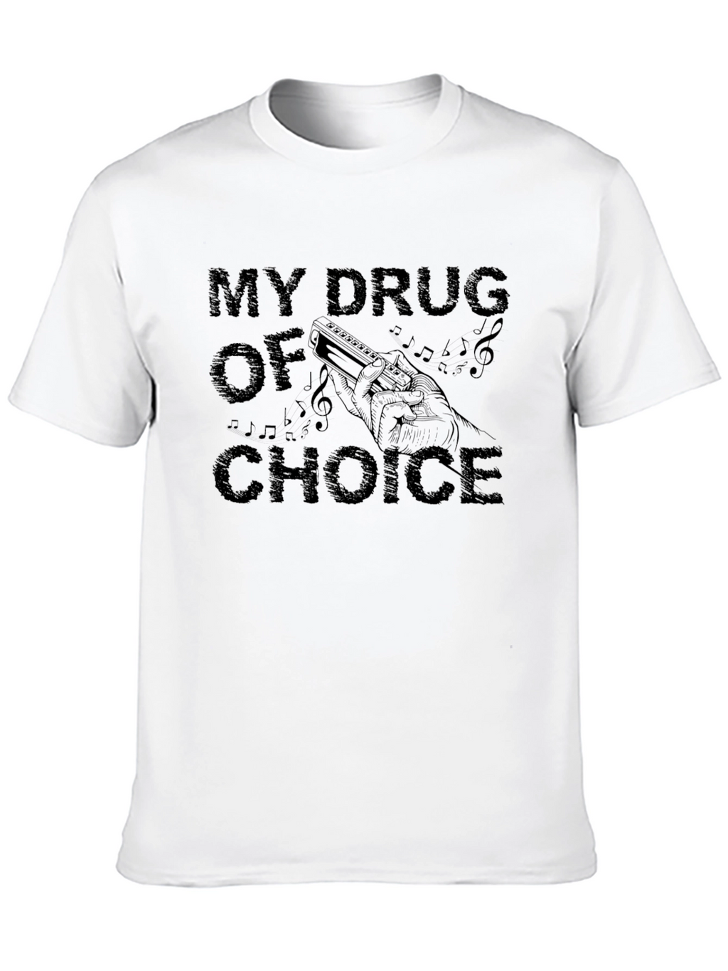 My Drug of Choice Harmonica T-Shirt