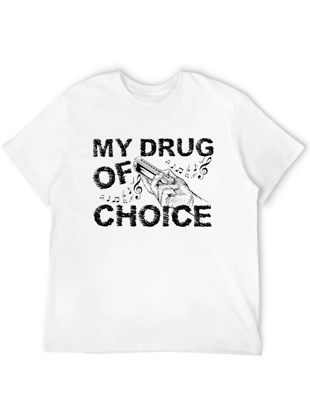 My Drug of Choice Harmonica T-Shirt