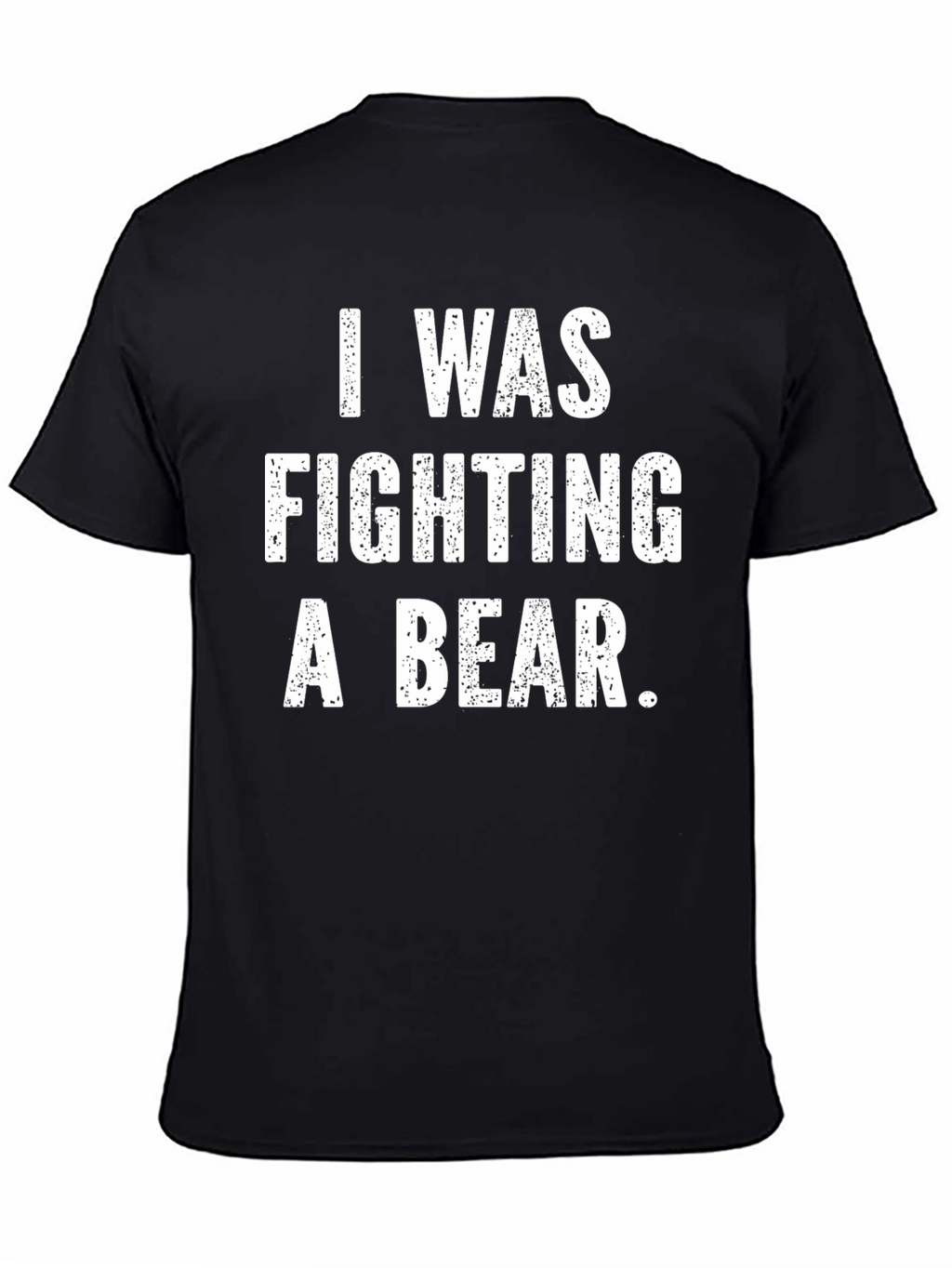 I Was Fighting a Bear Funny Graphic T-Shirt