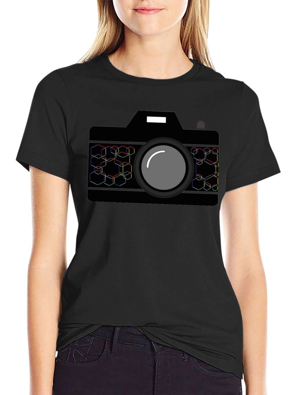 Camera Graphic Tee - Black