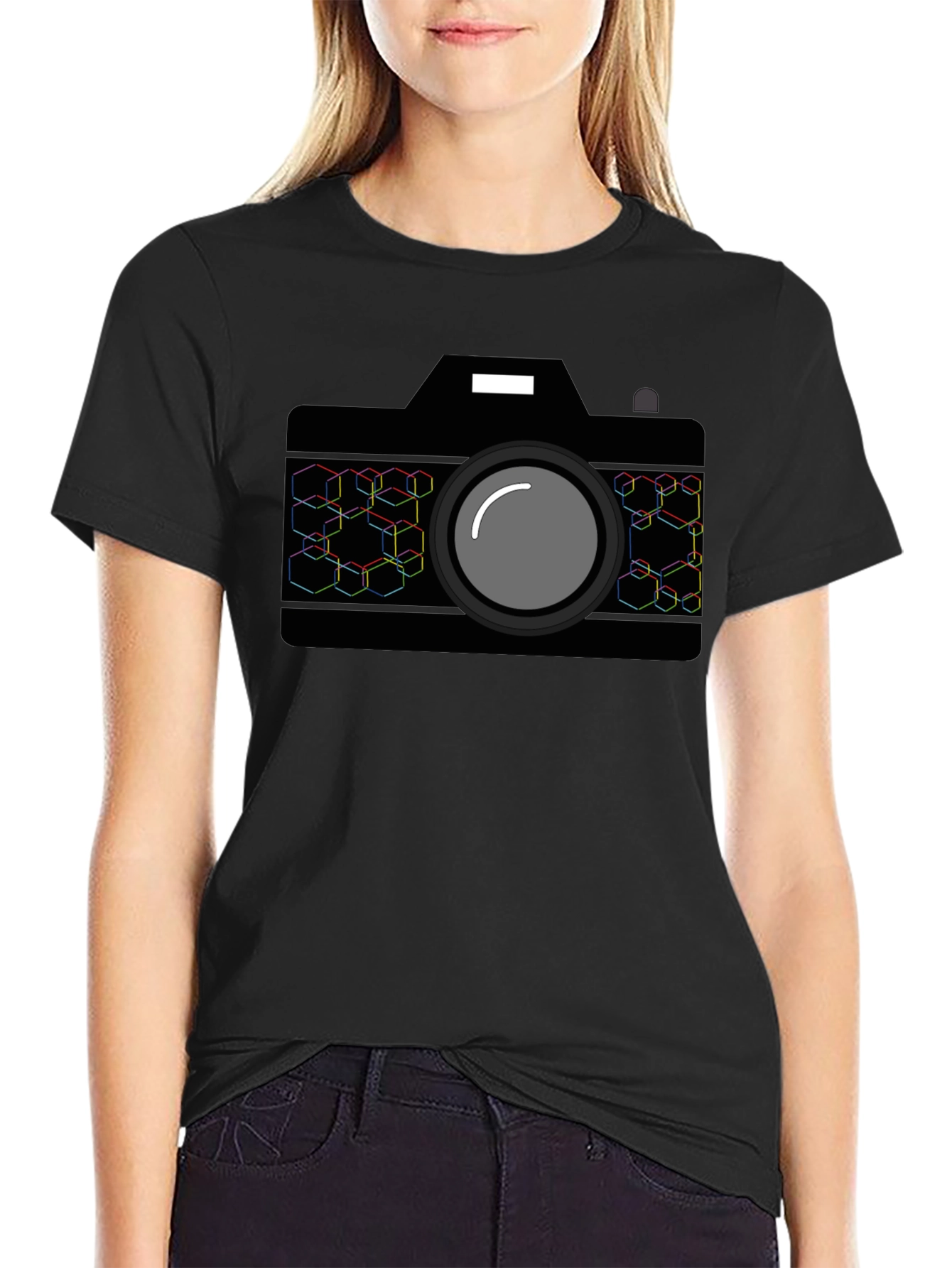 Camera Graphic Tee - Black