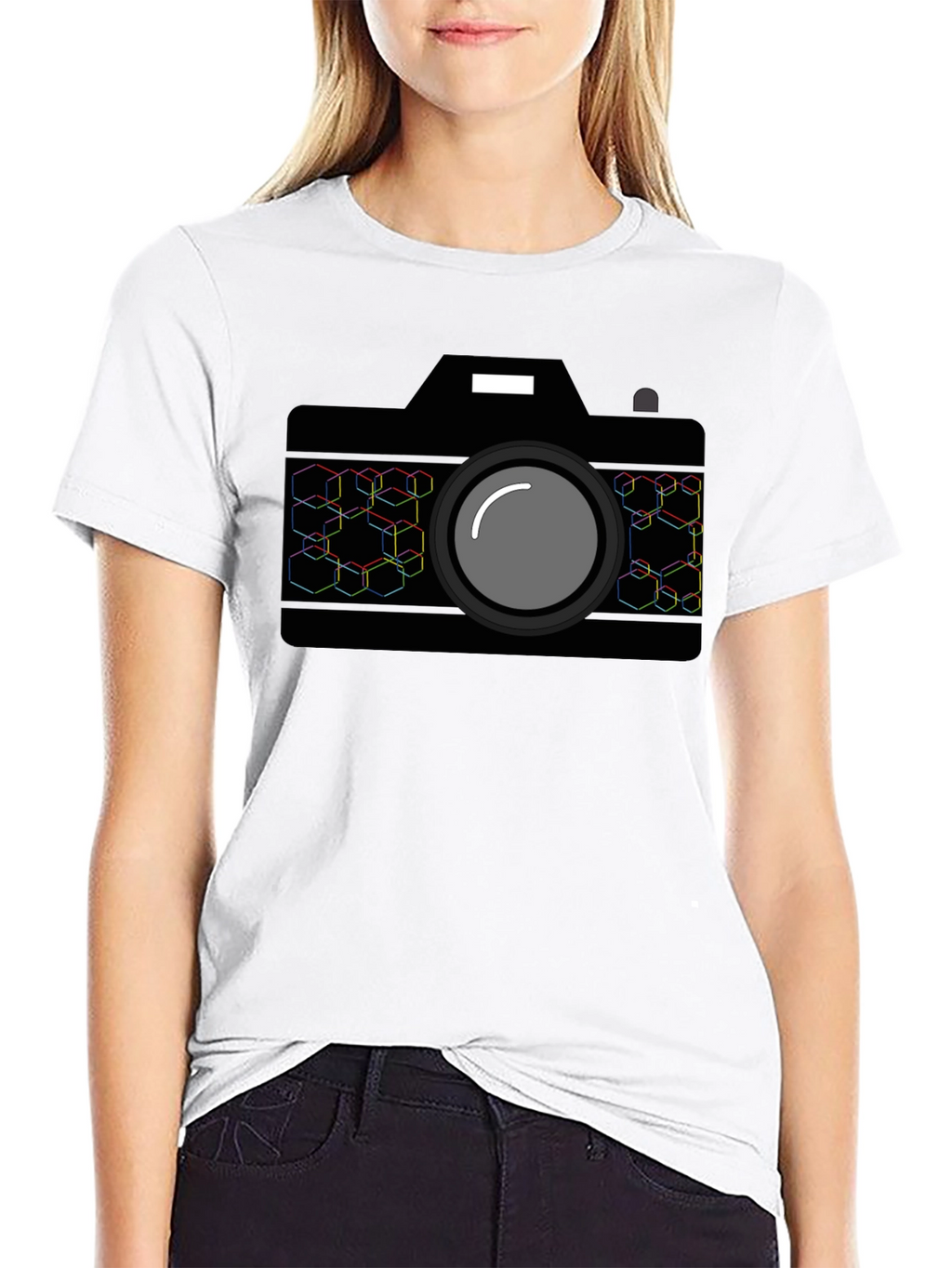 Camera Graphic Tee - Black