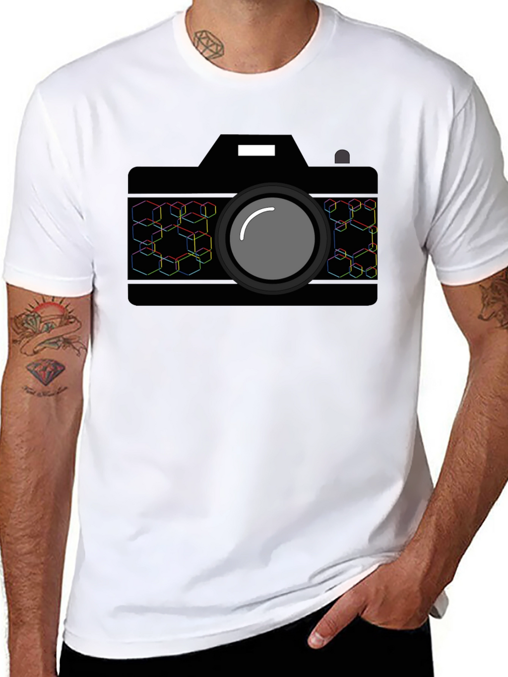 Camera Graphic Tee - Black