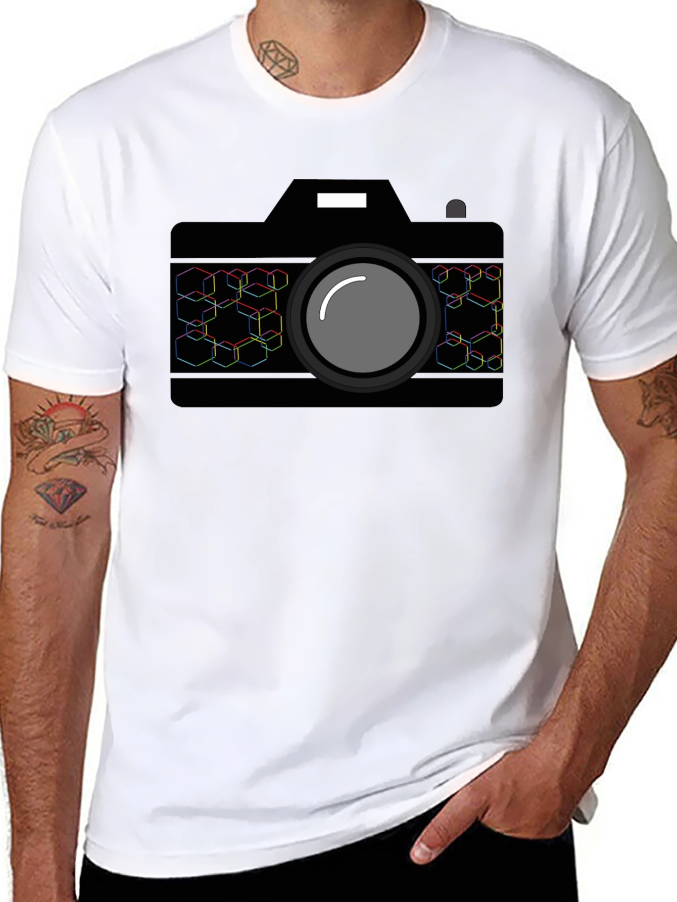 Camera Graphic Tee - Black
