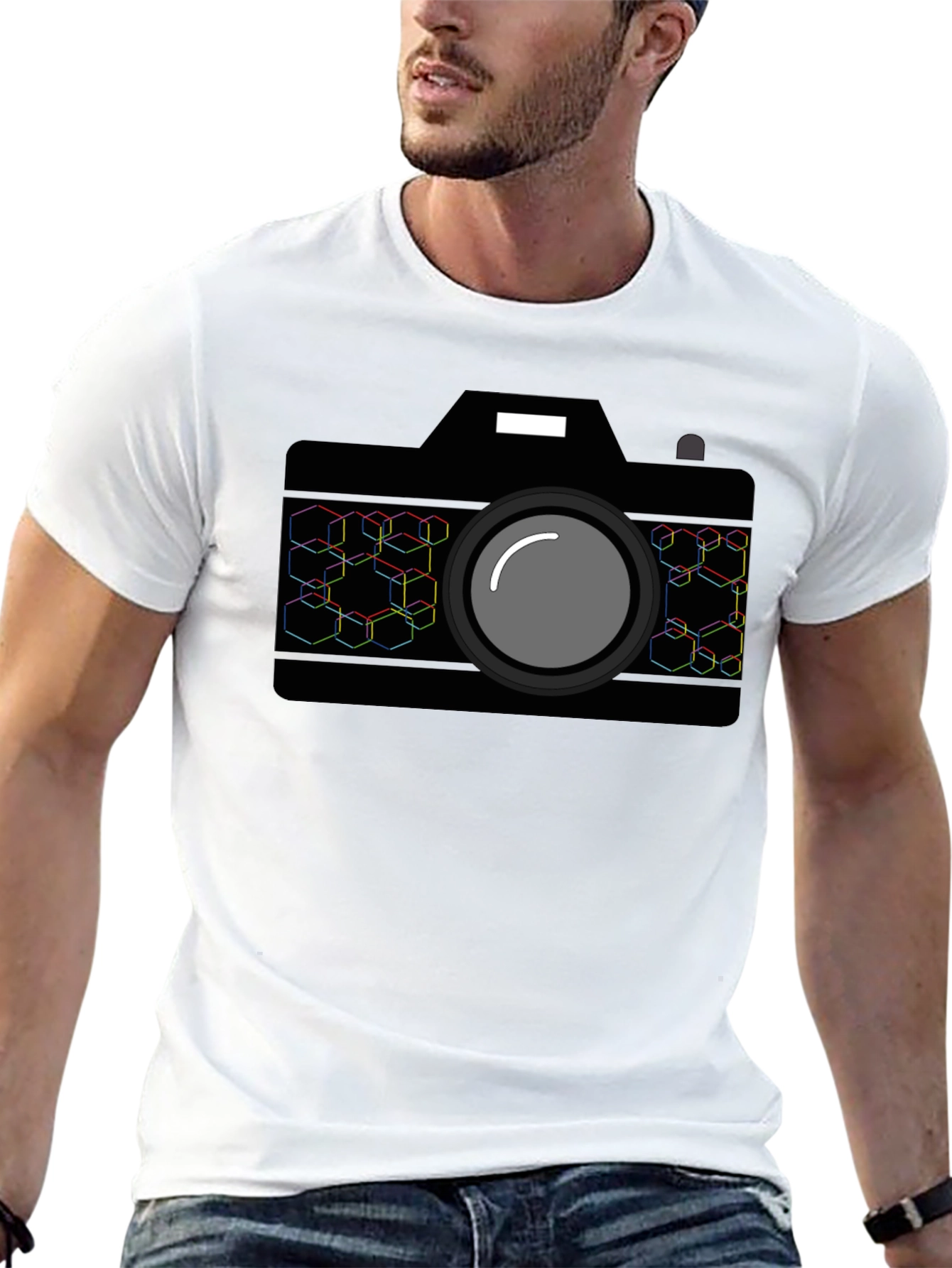 Camera Graphic Tee - Black