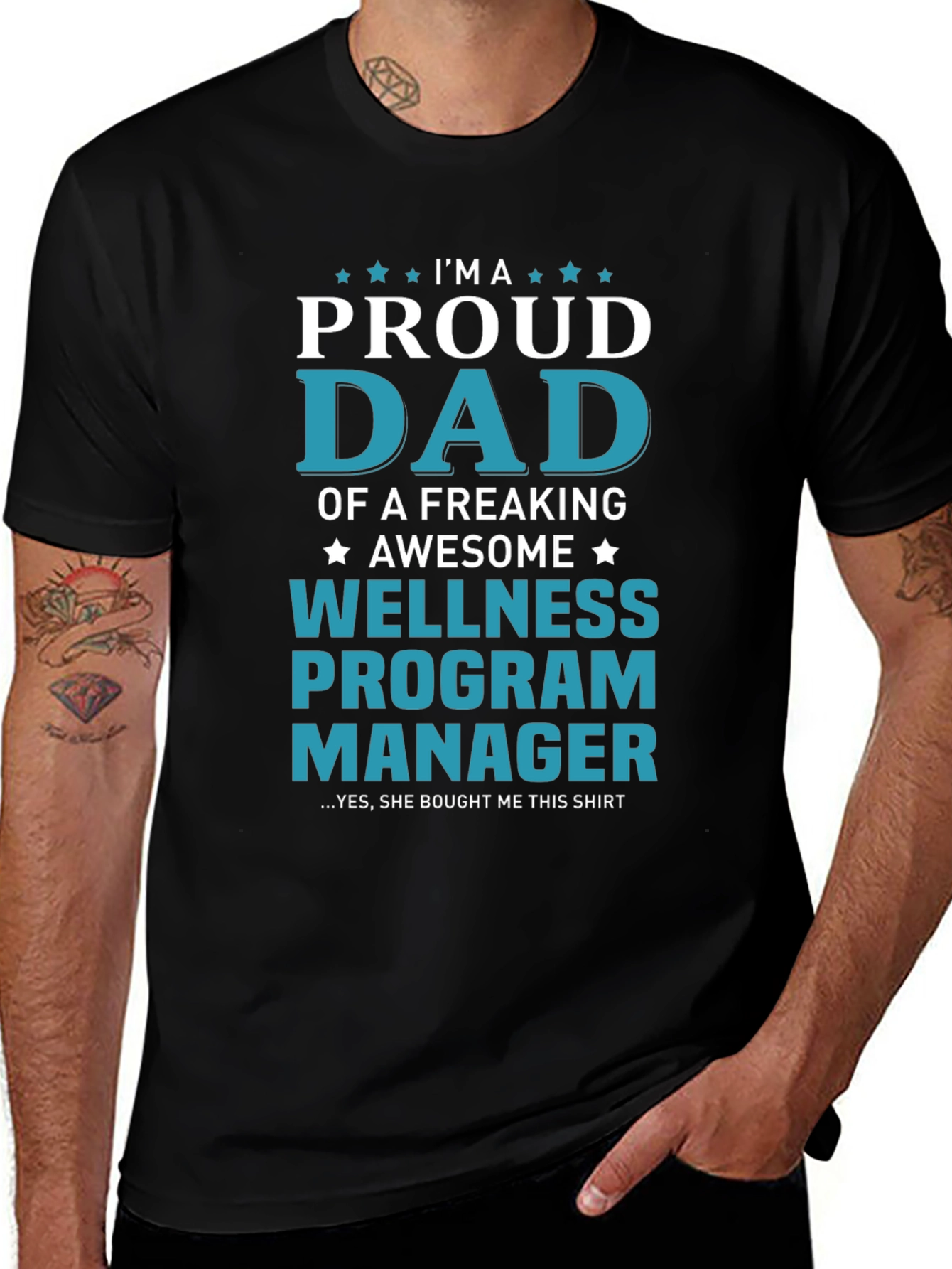 Proud Dad Wellness Program Manager Graphic Tee