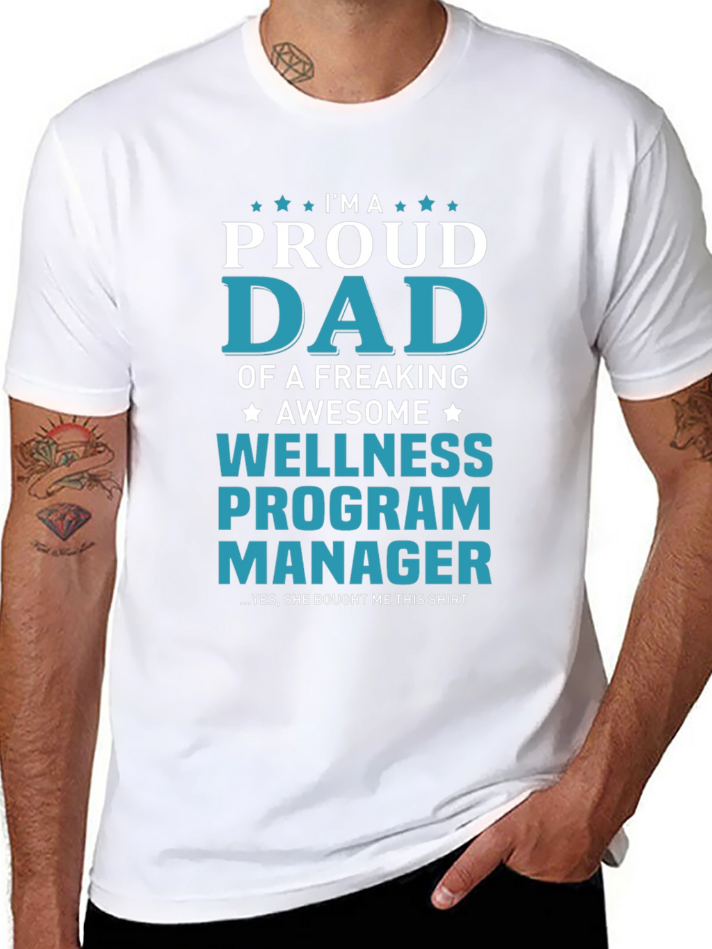 Proud Dad Wellness Program Manager Graphic Tee