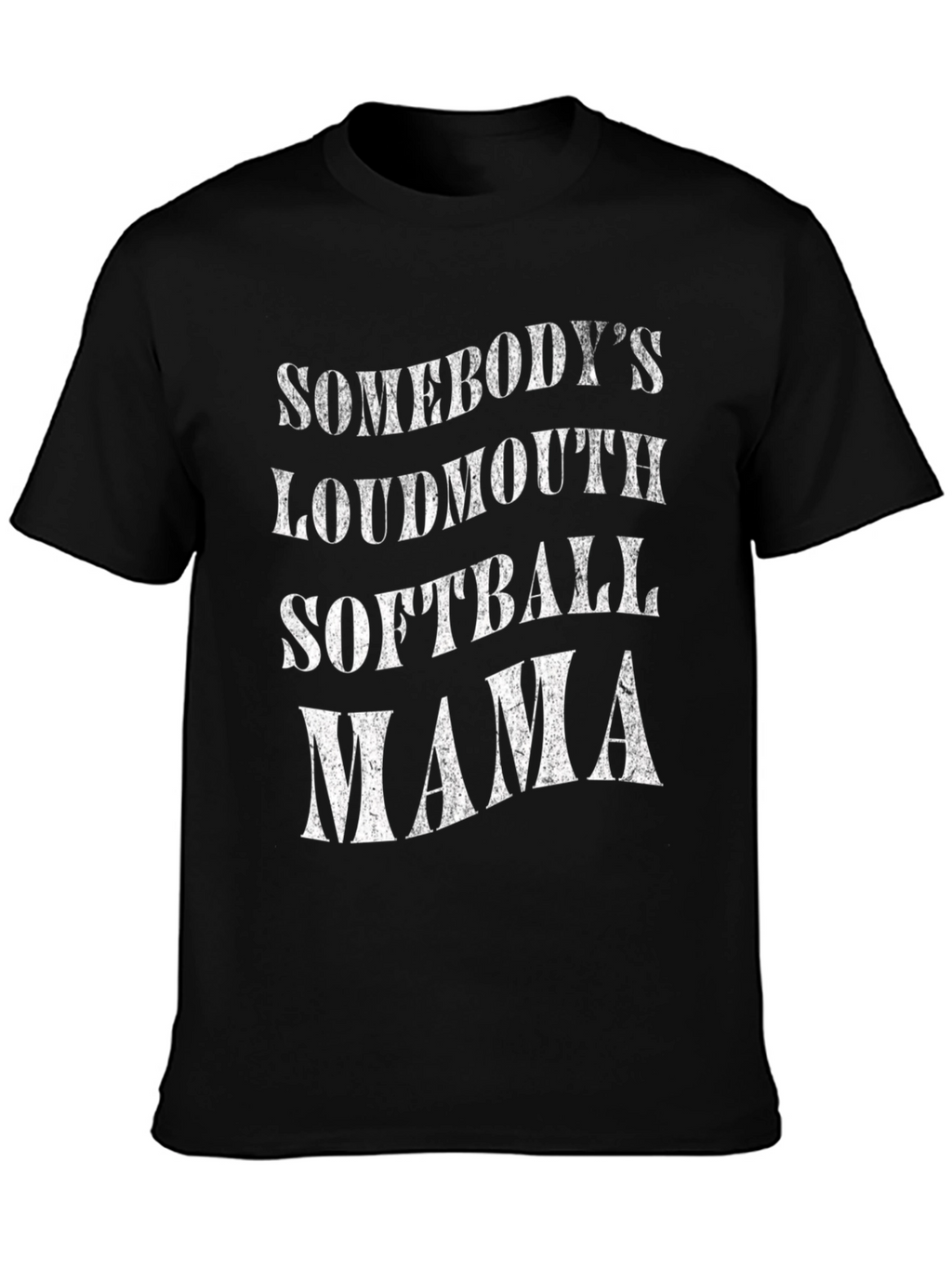 Somebodys Loudmouth Softball Mama Graphic Tee