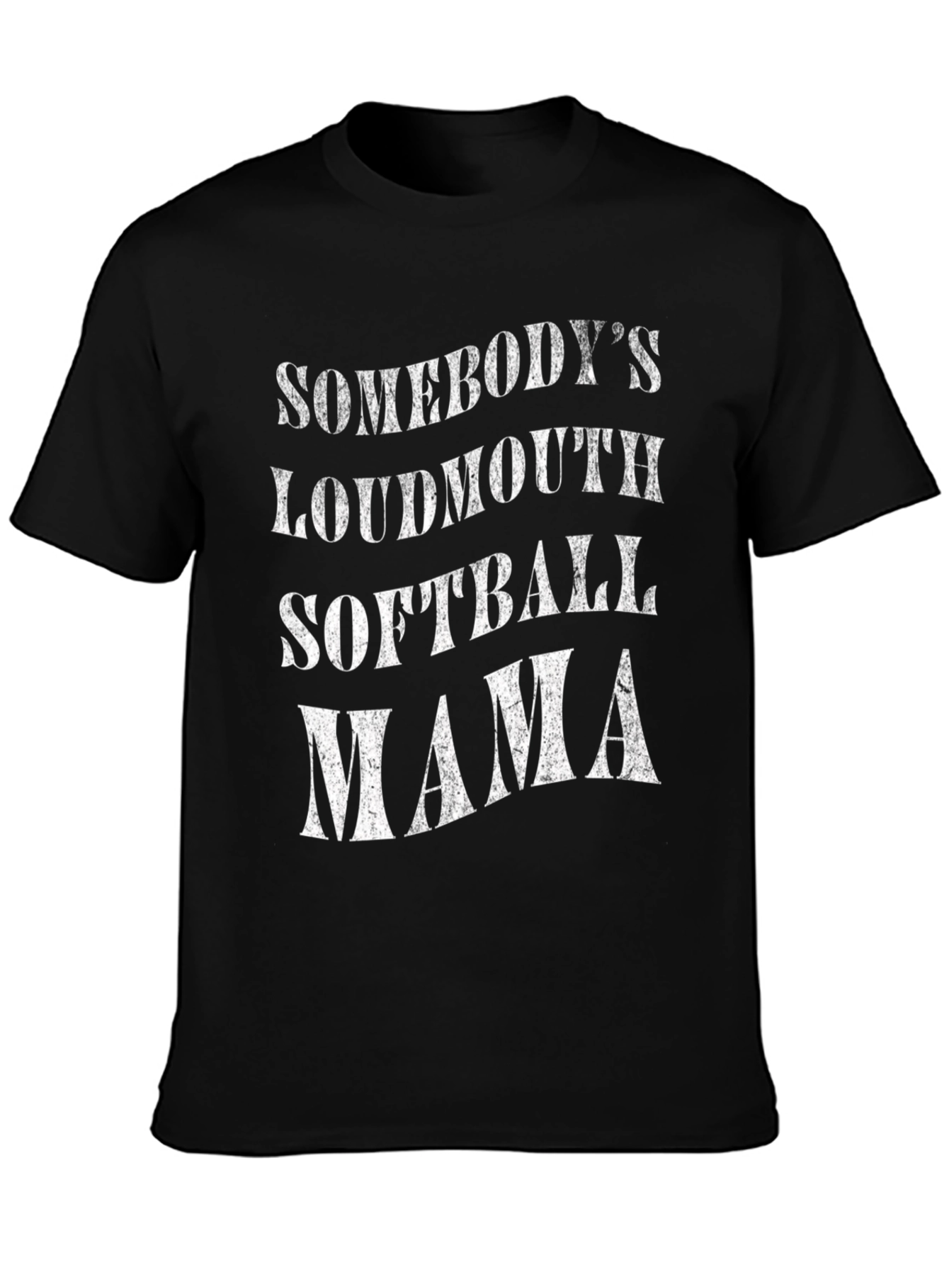 Somebodys Loudmouth Softball Mama Graphic Tee