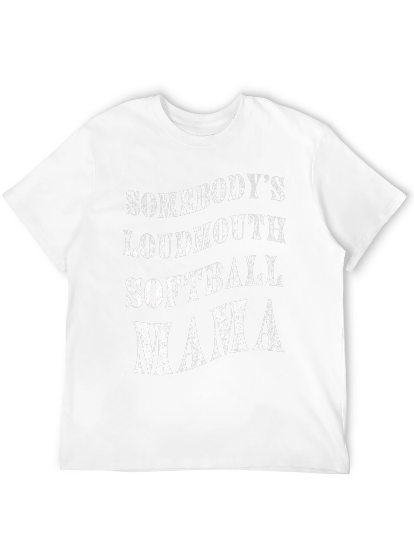 Somebodys Loudmouth Softball Mama Graphic Tee