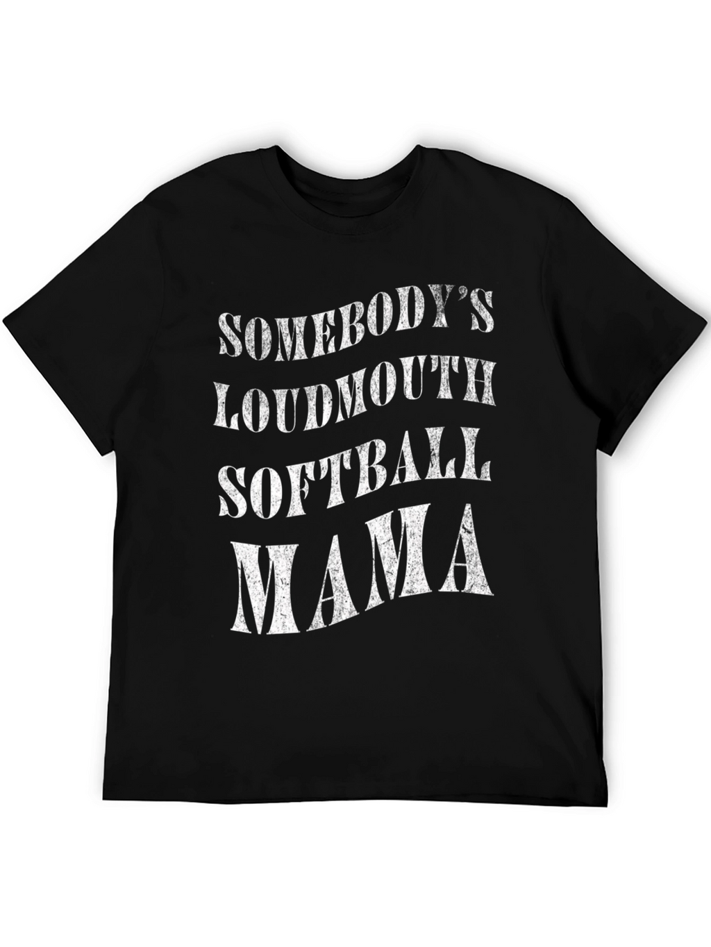Somebodys Loudmouth Softball Mama Graphic Tee