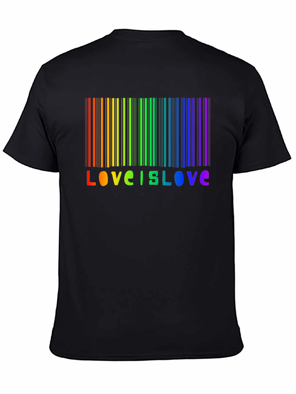 Love is Love Rainbow Barcode T-Shirt
