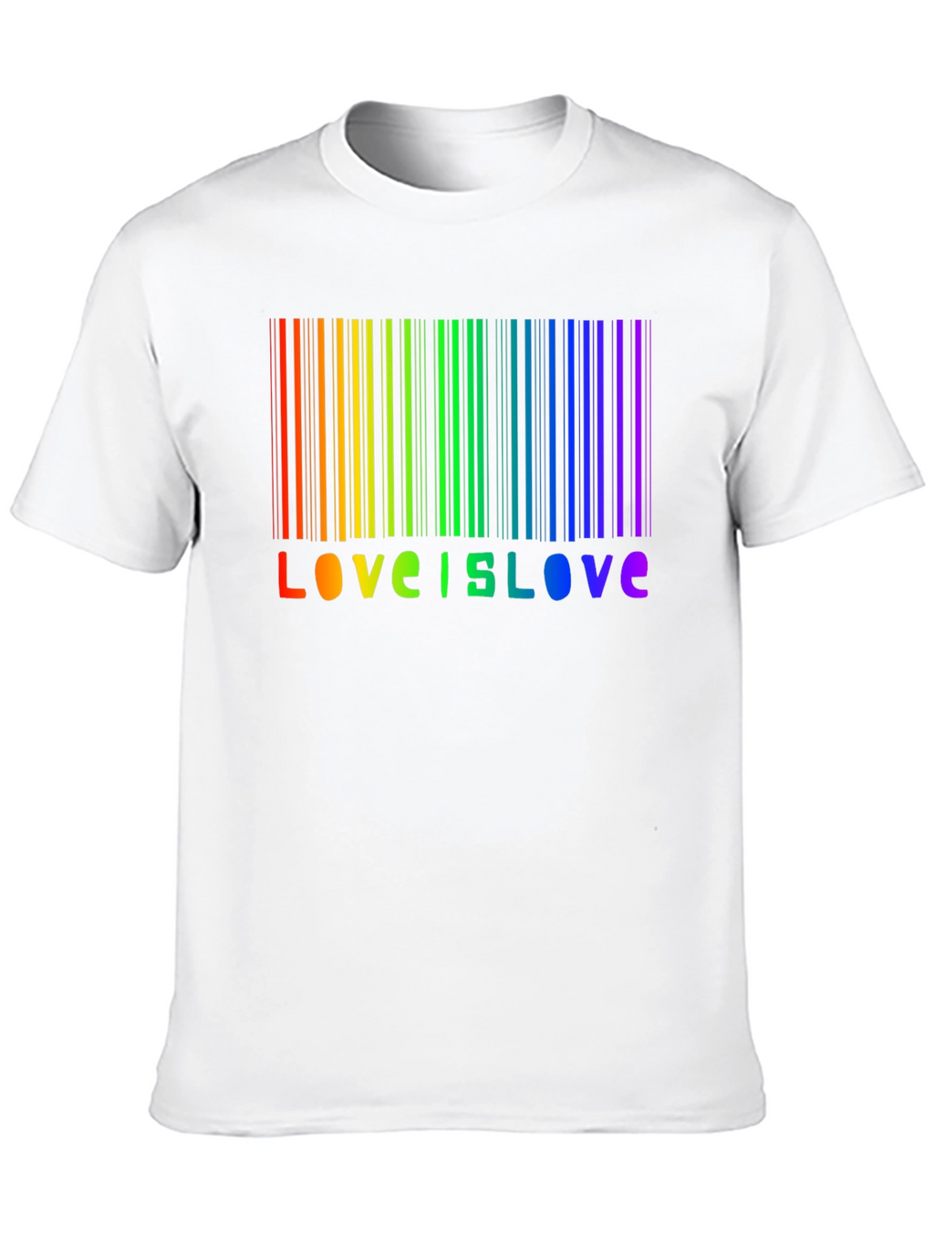 Love is Love Rainbow Barcode T-Shirt