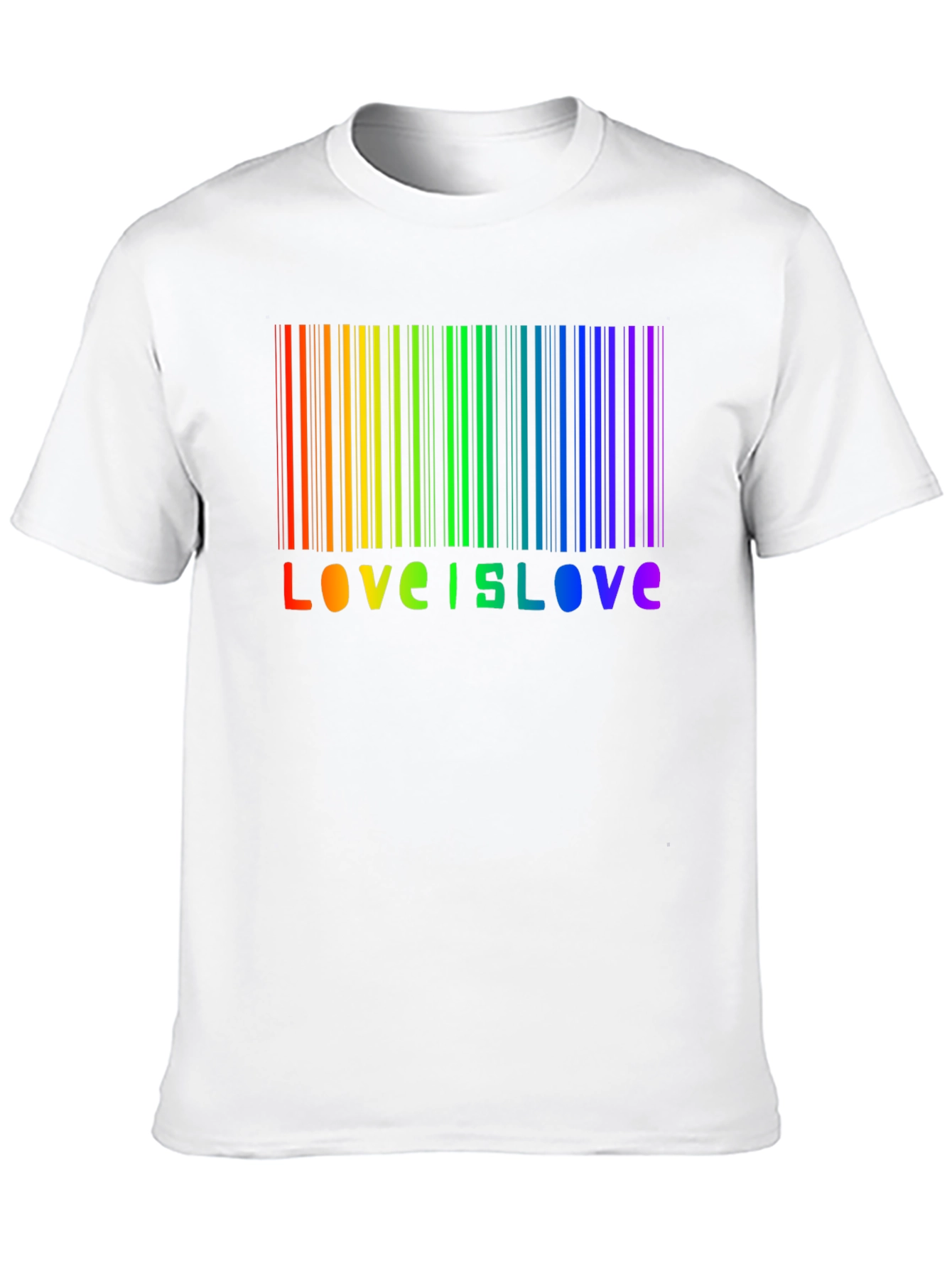 Love is Love Rainbow Barcode T-Shirt