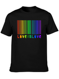 Love is Love Rainbow Barcode T-Shirt