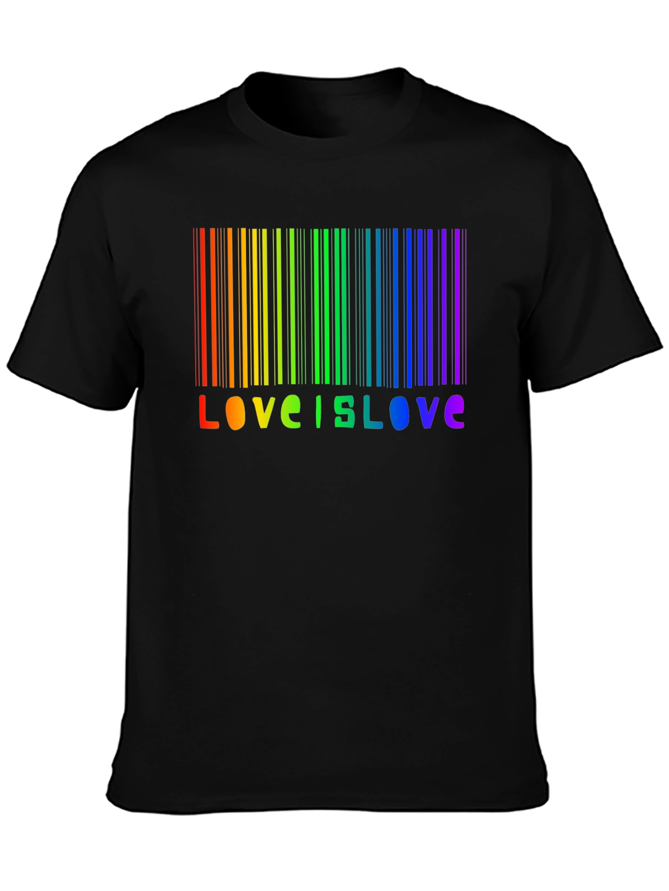 Love is Love Rainbow Barcode T-Shirt