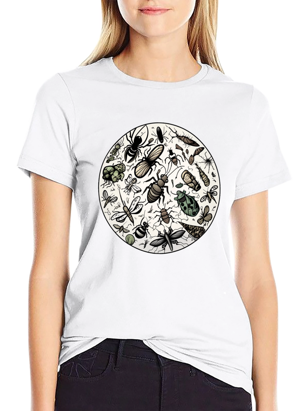 Bug Print Tee - Entomology T-Shirt