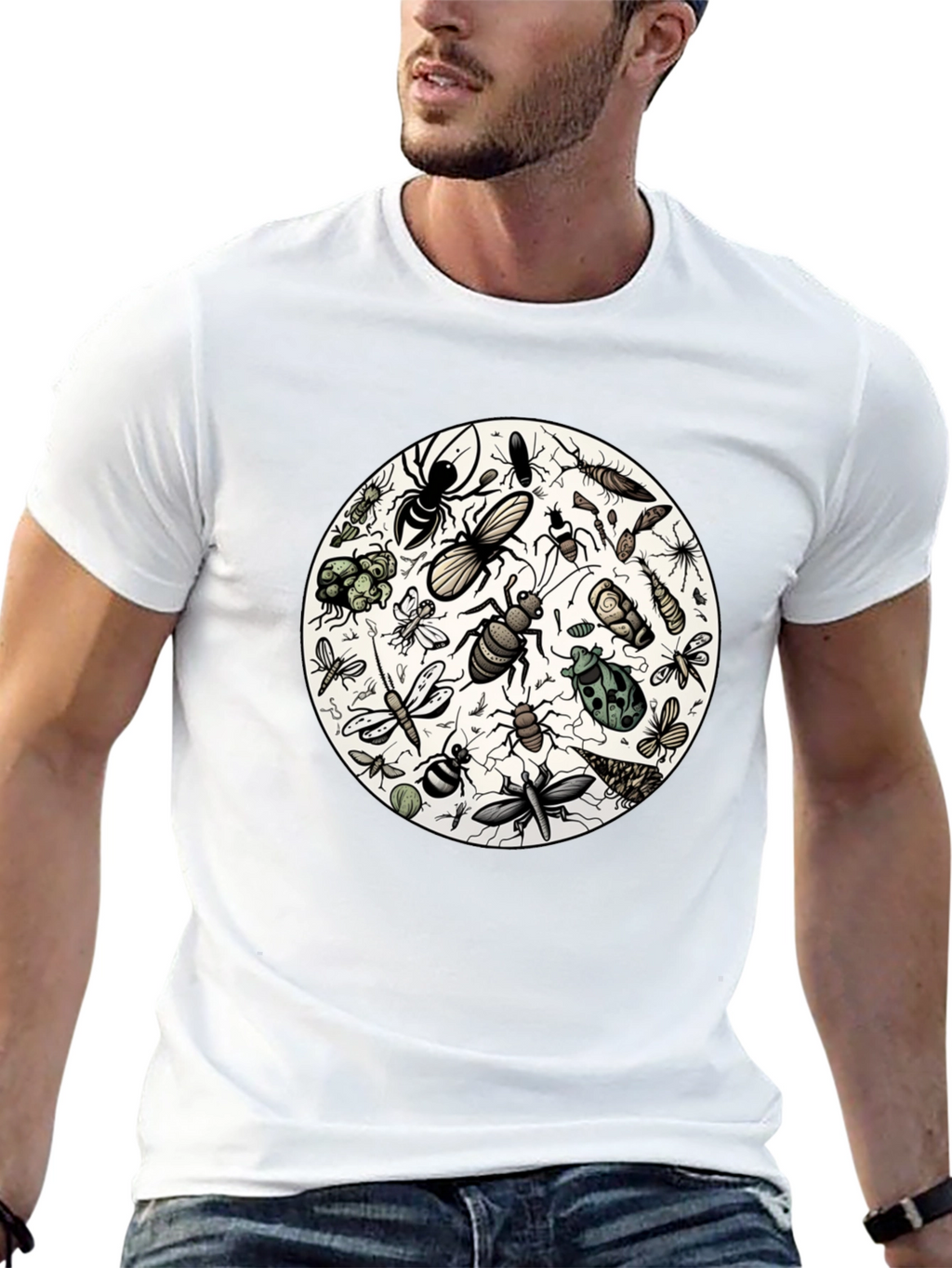 Bug Print Tee - Entomology T-Shirt