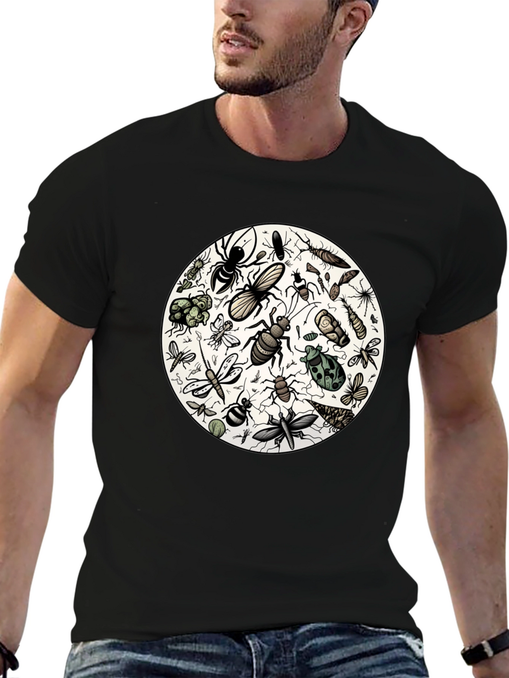 Bug Print Tee - Entomology T-Shirt
