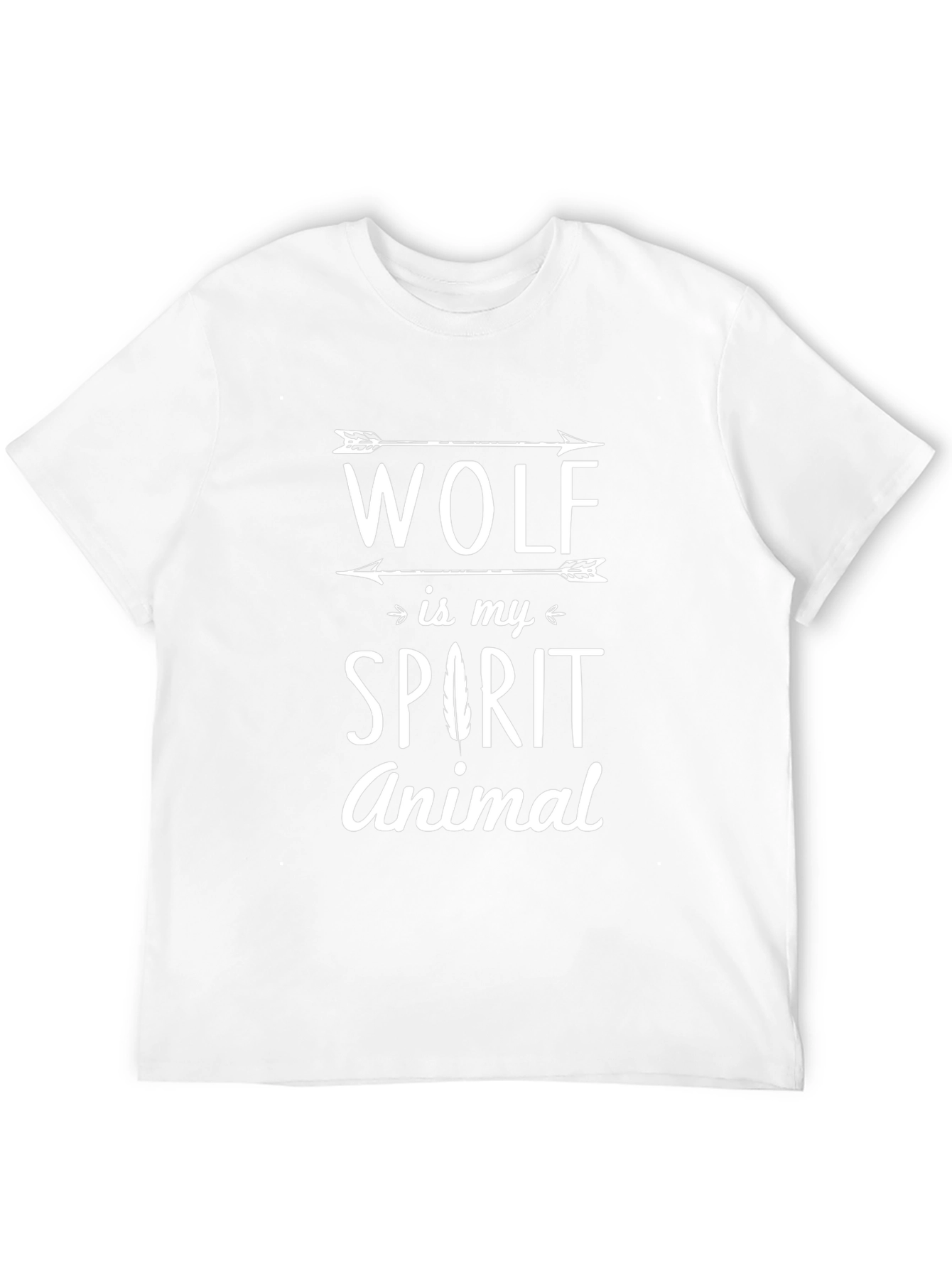 Wolf Spirit Animal Graphic T-Shirt - Black
