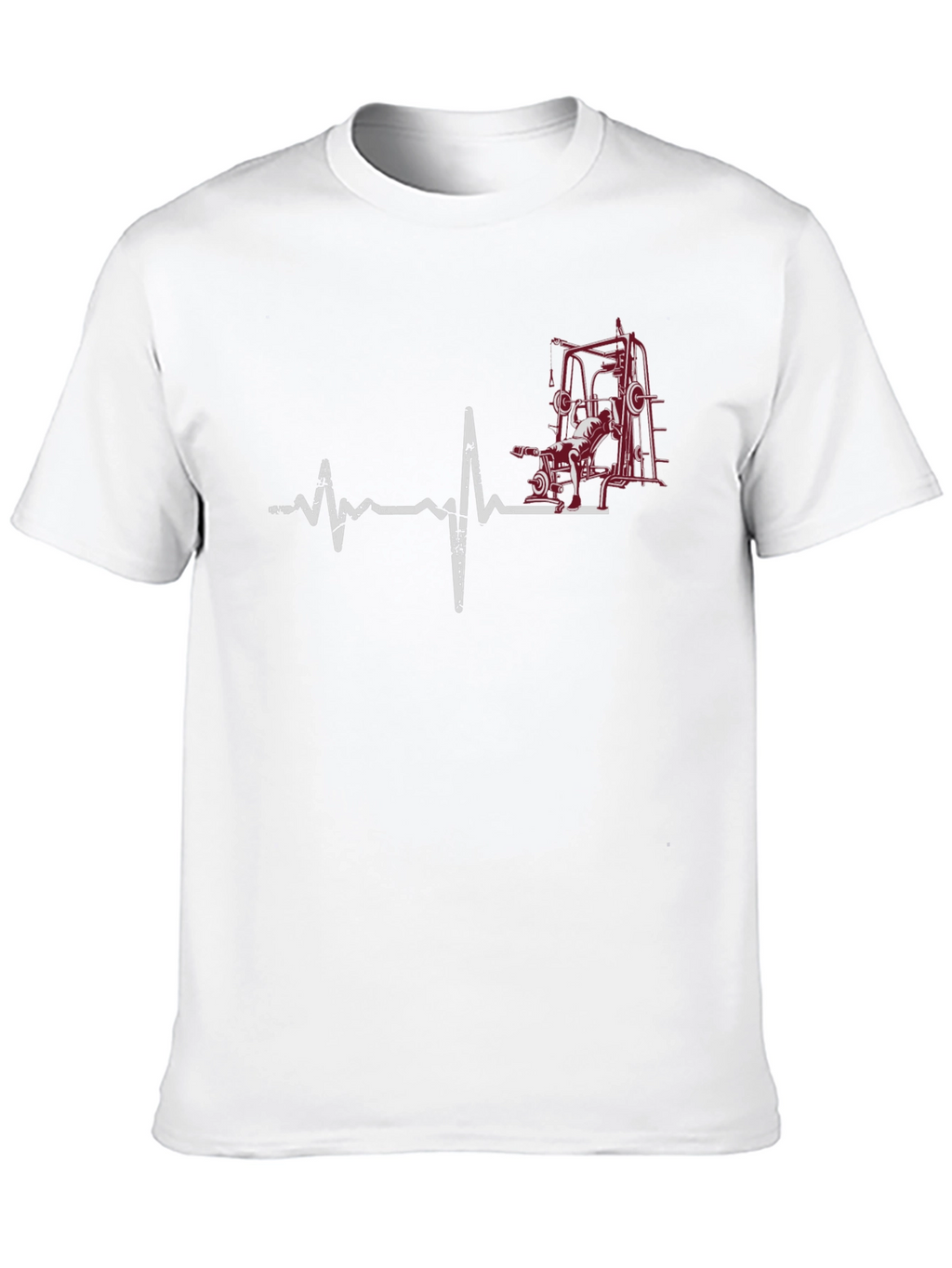 Gym Heartbeat T-Shirt - Fitness Lover Tee