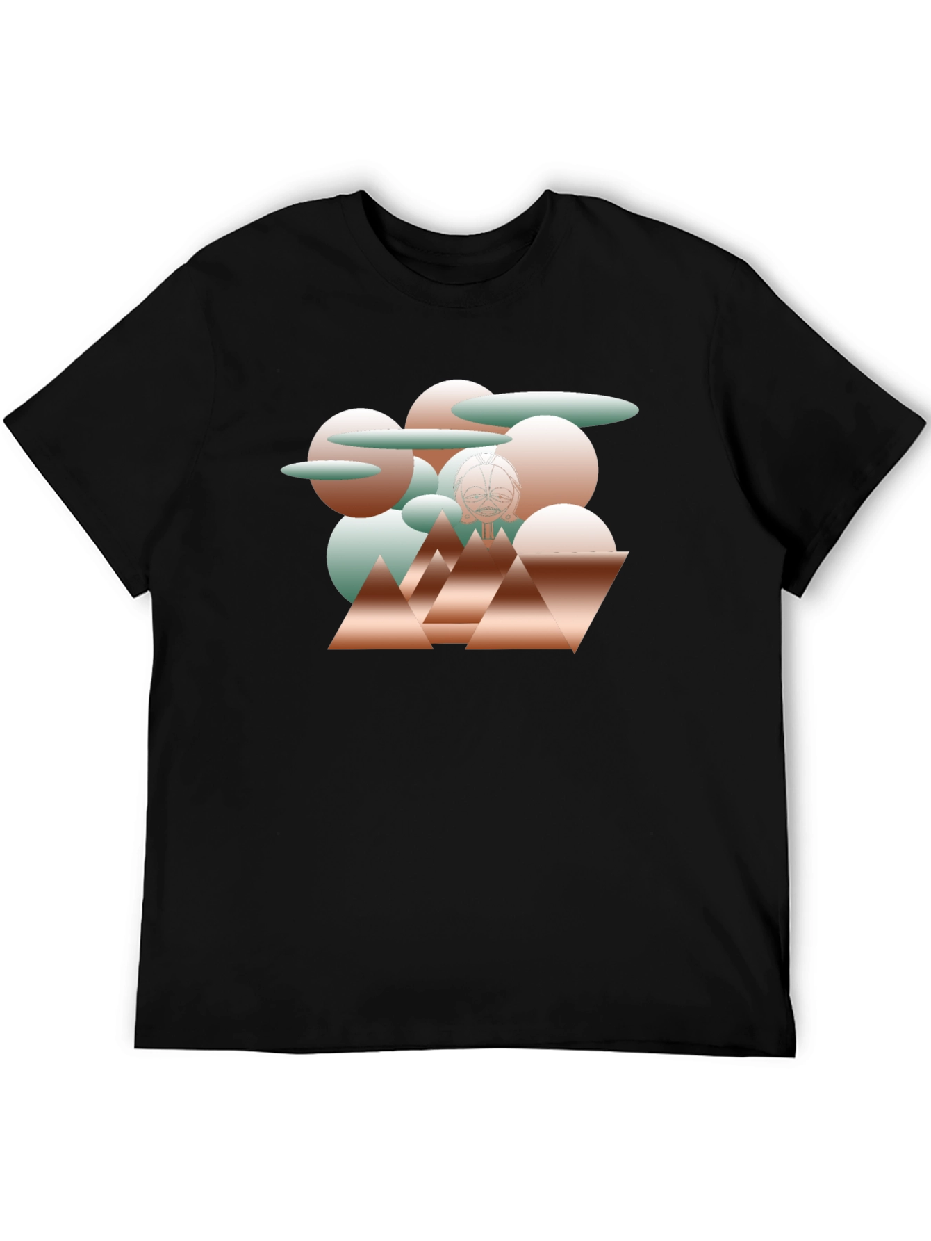 Abstract Geometric Graphic Print T-Shirt