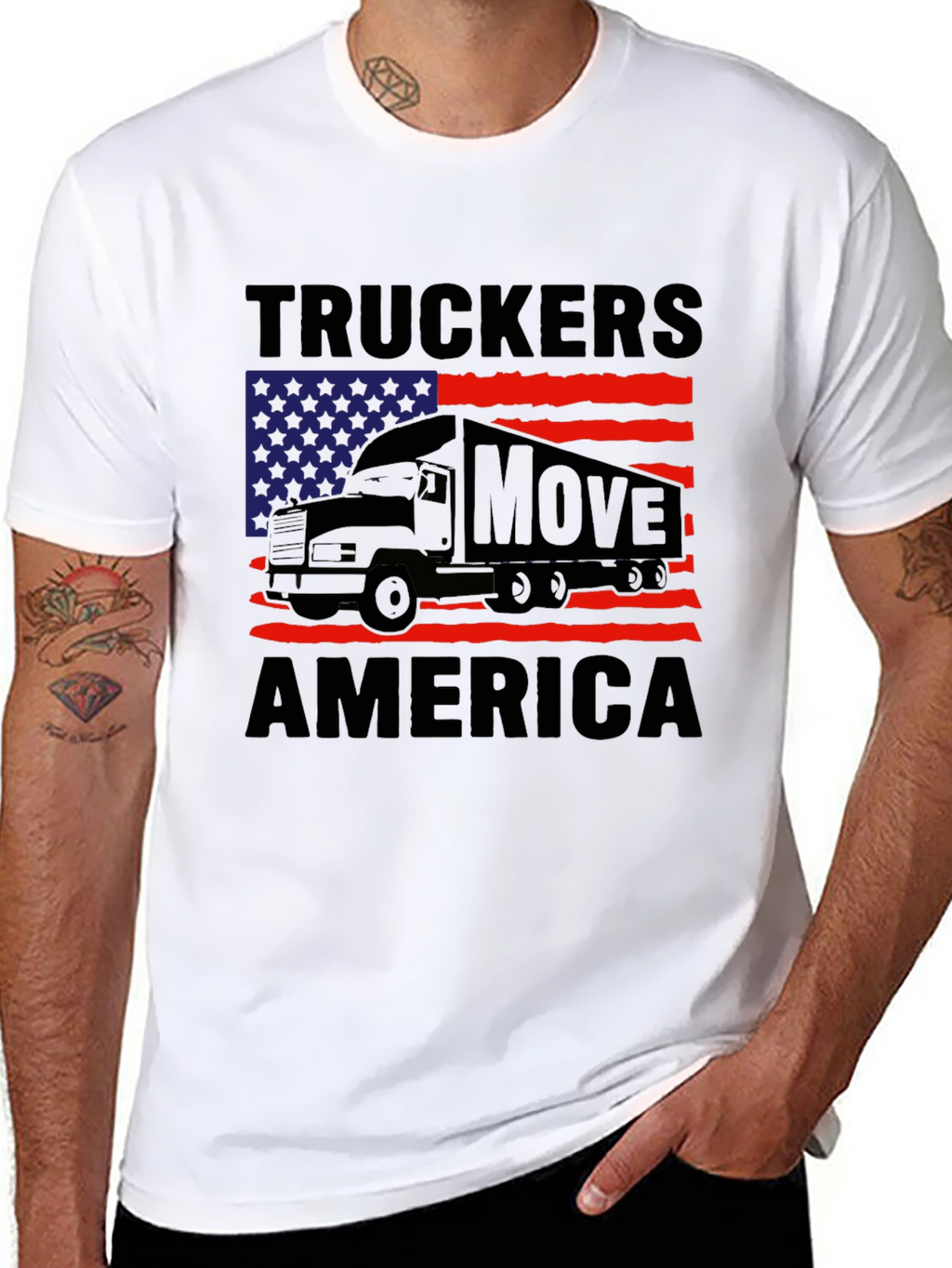 Truckers Move America Graphic Tee