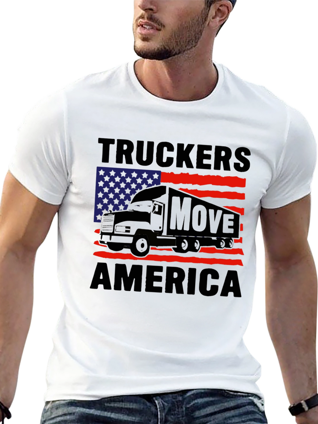 Truckers Move America Graphic Tee