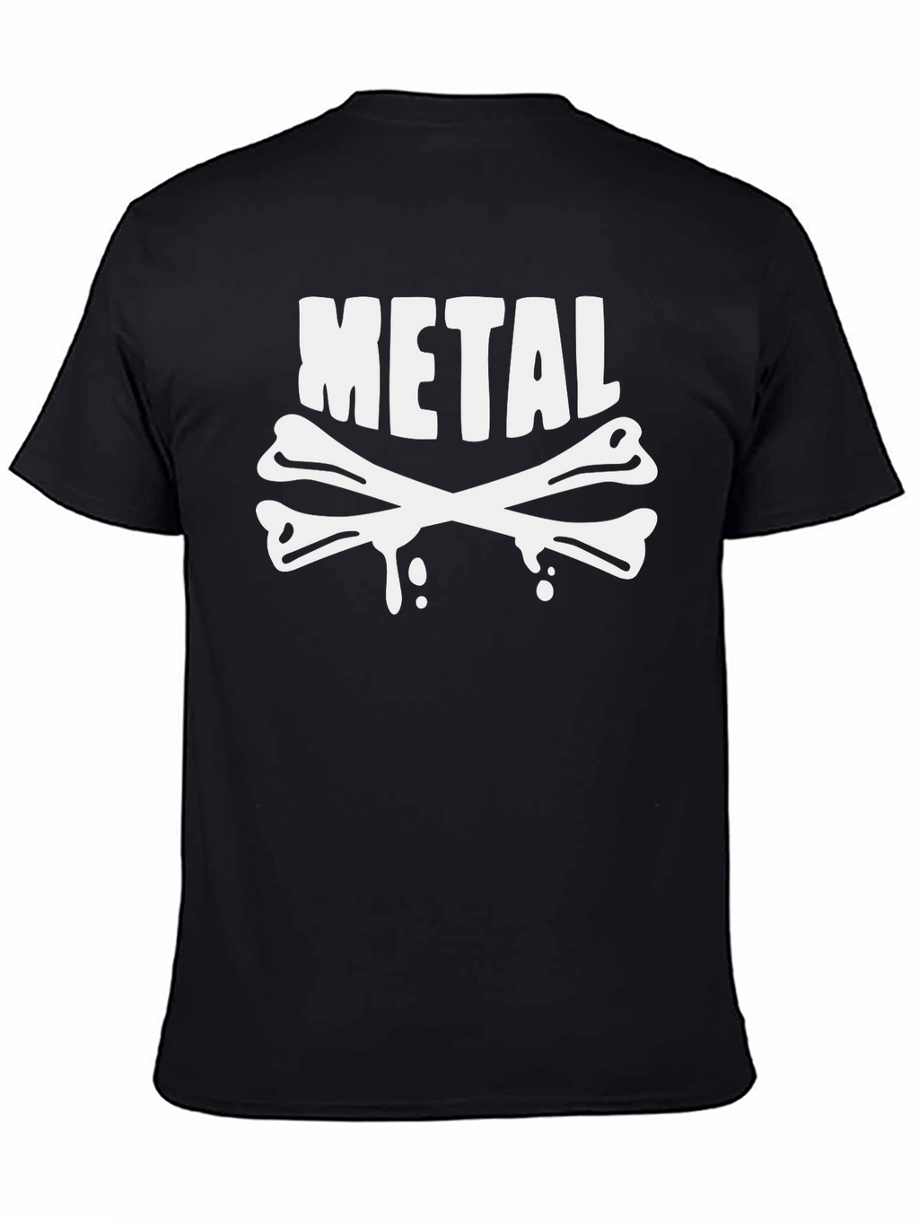 Metal Bones Graphic T-Shirt - Black