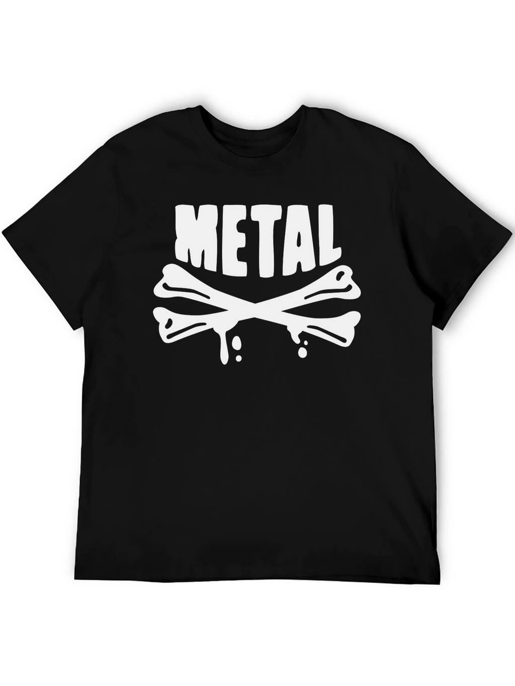 Metal Bones Graphic T-Shirt - Black