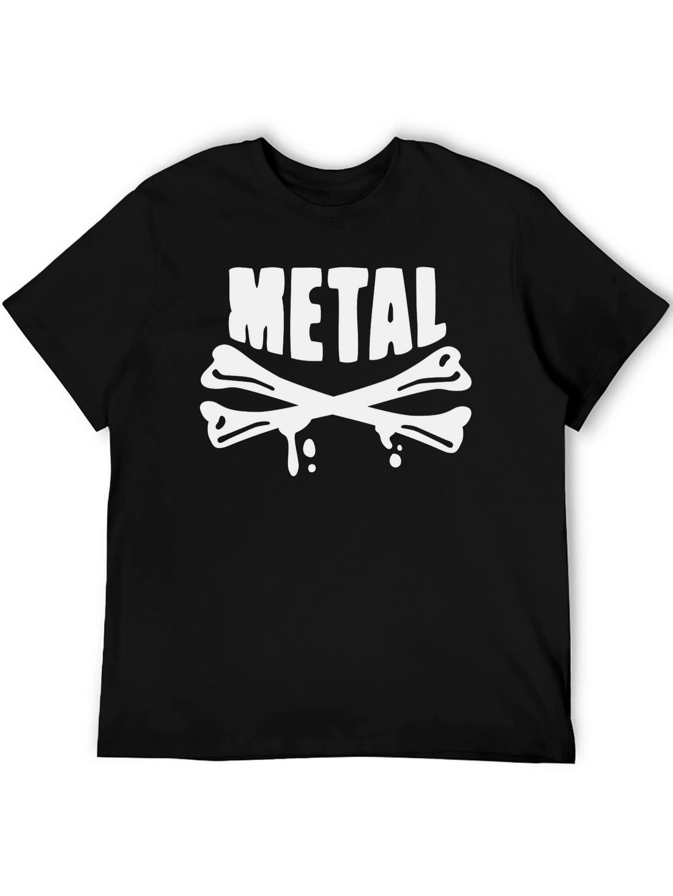 Metal Bones Graphic T-Shirt - Black