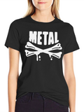 Metal Bones Graphic T-Shirt - Black