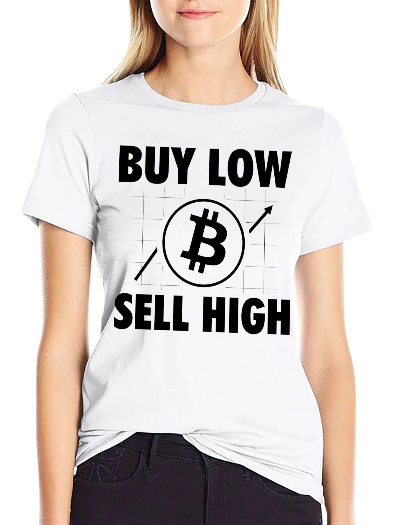 Buy Low Sell High Bitcoin T-Shirt