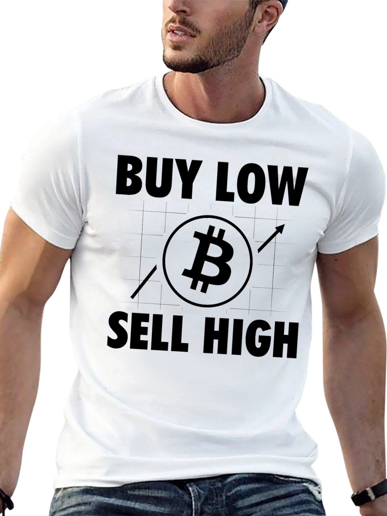 Buy Low Sell High Bitcoin T-Shirt