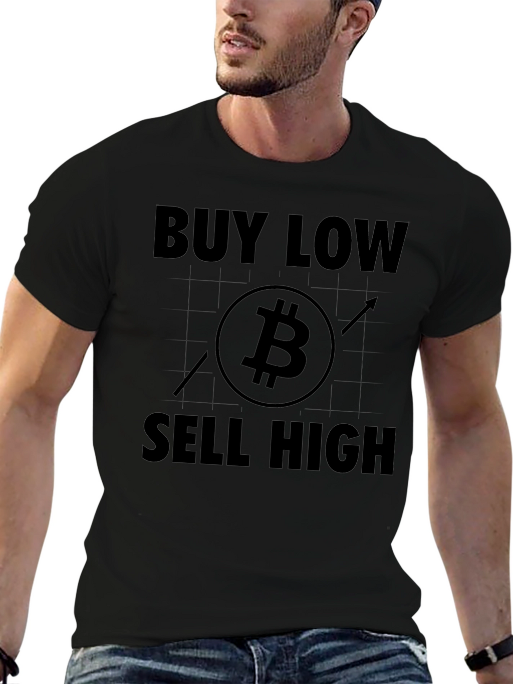 Buy Low Sell High Bitcoin T-Shirt