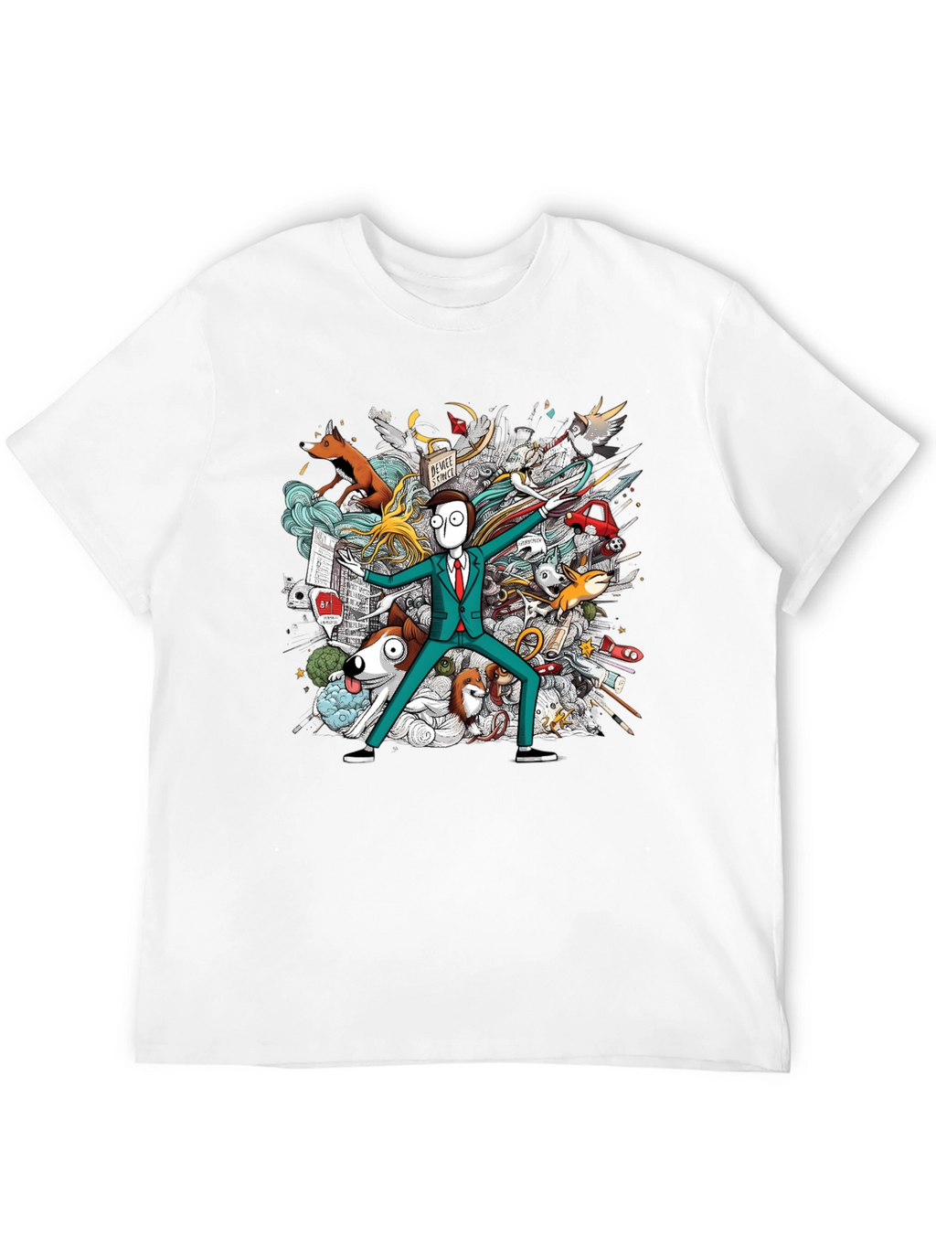 Whimsical Doodle Art T-Shirt