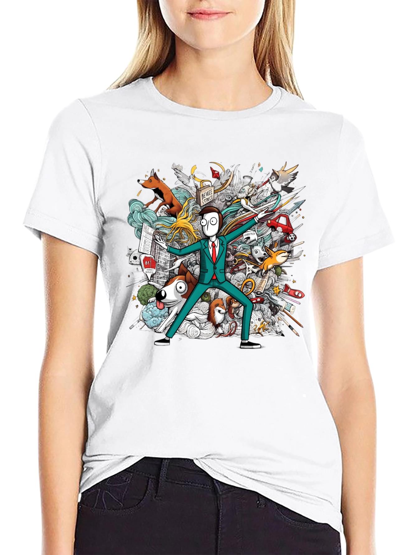 Whimsical Doodle Art T-Shirt