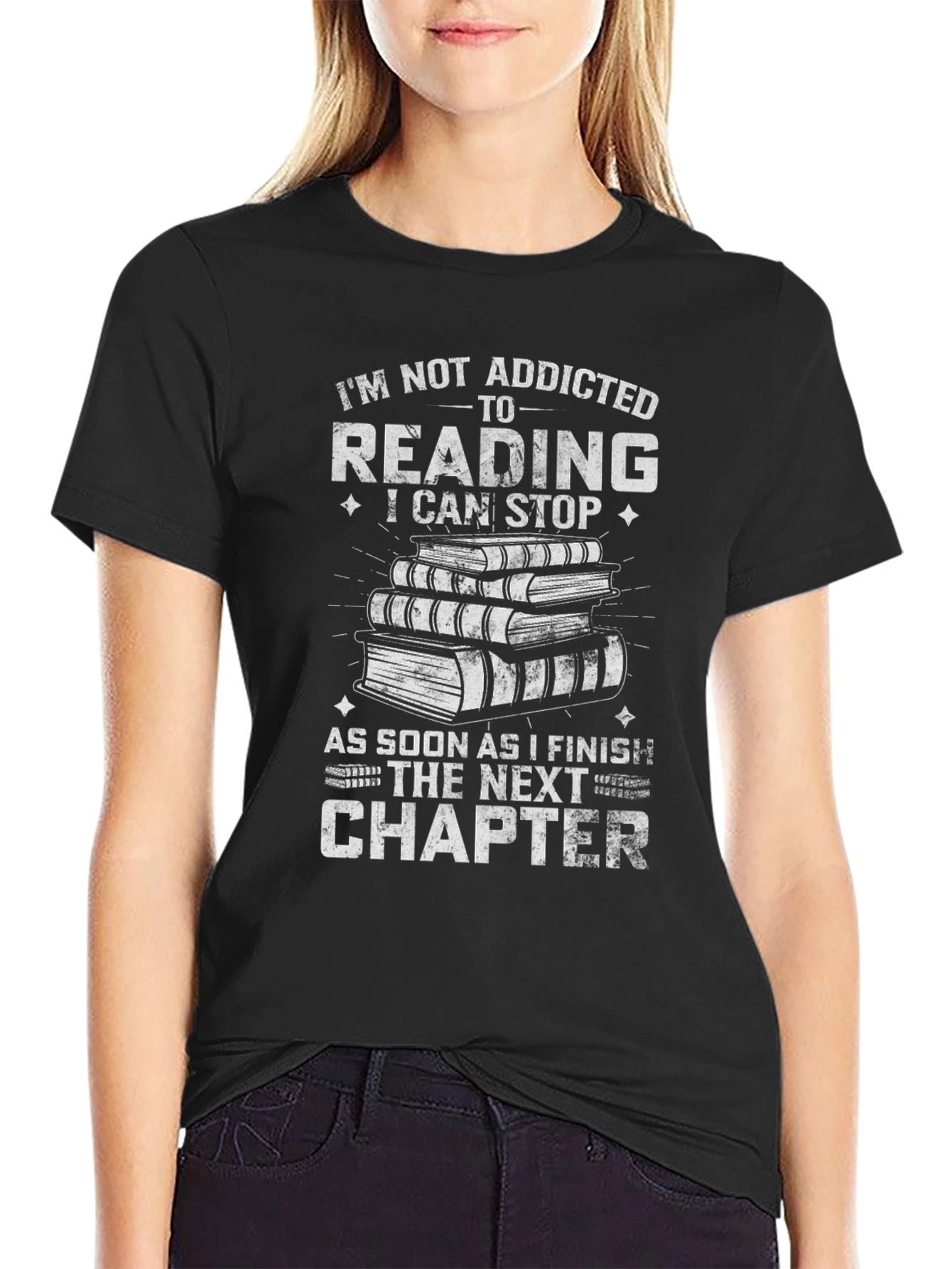 Reading Addict T-Shirt: Next Chapter Funny Book Lover Tee