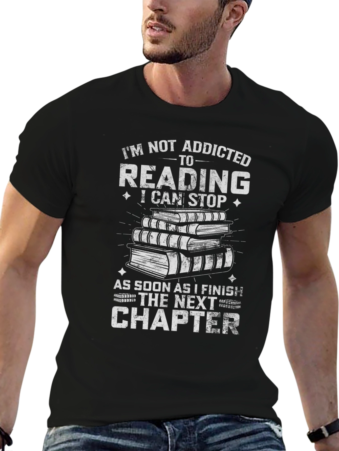 Reading Addict T-Shirt: Next Chapter Funny Book Lover Tee