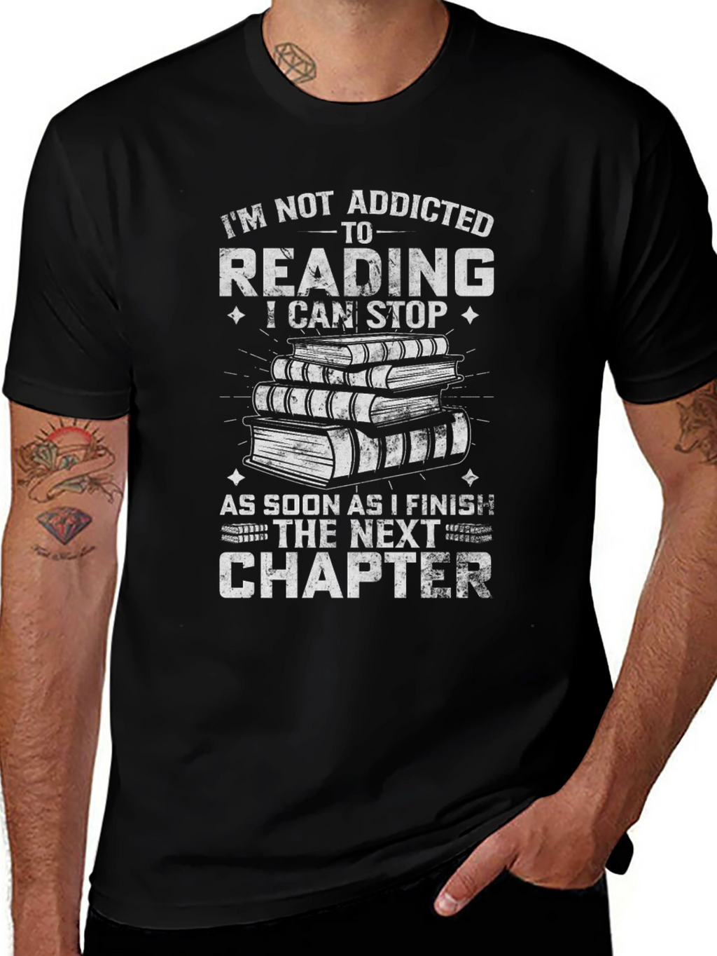 Reading Addict T-Shirt: Next Chapter Funny Book Lover Tee
